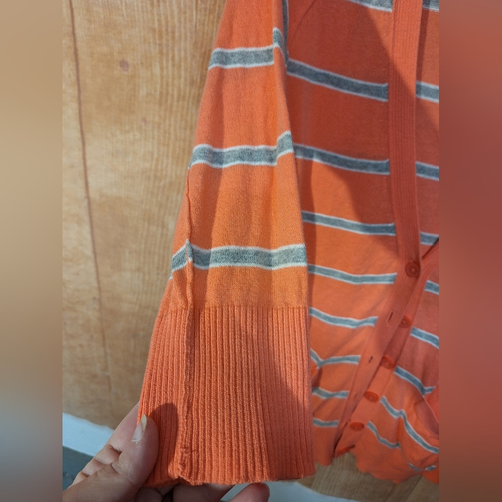 Mossimo Supply Co Pink and Gray Long Cardigan Sweater - Picture 4 of 4